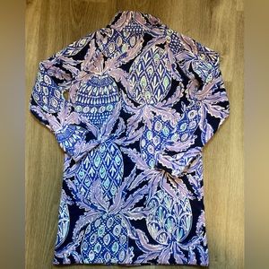 Lilly Pulitzer girls coco safari popover dress size 6-7